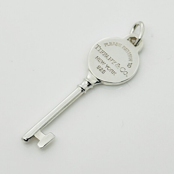 Return to Tiffany Round Key Pendant in Sterling Silver - Picture 1 of 7